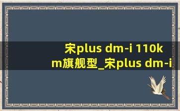 宋plus dm-i 110km旗舰型_宋plus dm-i110km旗舰型plus